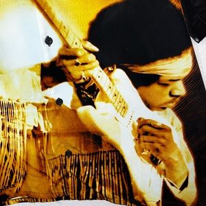 Vintage original Jimi Hendrix merchandise silk shirt size large